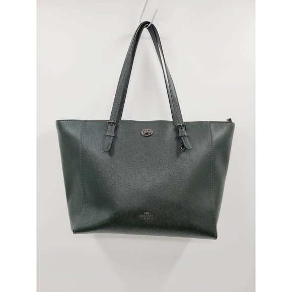 Coach Handbags - Coach Turn Lock Tote in Dark Green